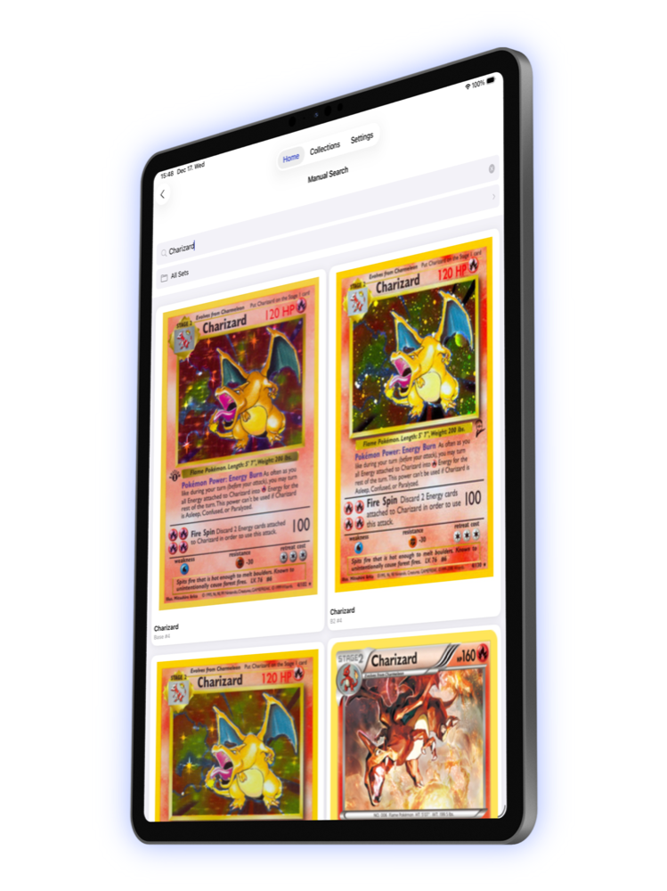 Sync your Pokemon card collection to iPad